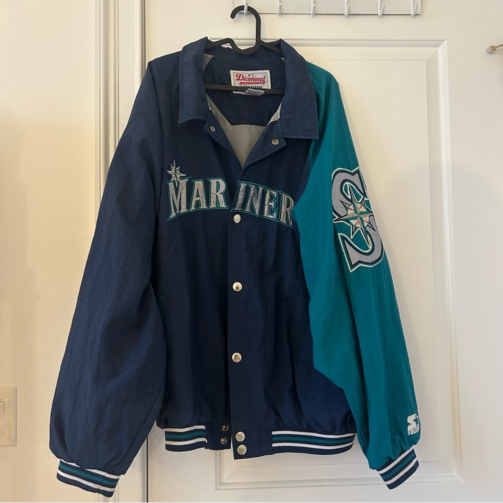 Vintage STARTER Mariners Collared Jacket